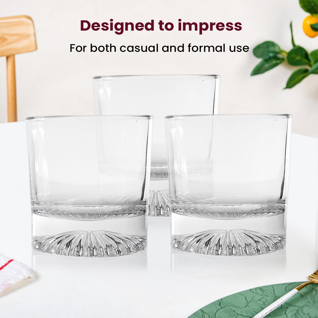 Starburst Base Whisky Glasses | Classic Elegance with a Twist