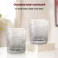Hammered Texture Glass Tumblers | Stylish & Sturdy Drinkware