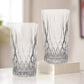 GLASS BORRO – Tall Diamond-Cut Highball Glass for Luxe Everyday Sipping