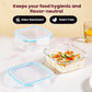 Square Glass Storage Container with Airtight Lid