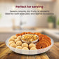 Pressed Glass Dessert Plates – Elegant. Intricate. Timeless. (KARBON PLATE KRS 7201)