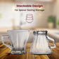 Premium Clear Glass Cup with Handle – 8×8×8.5 cm – Versatile Beverage Mug