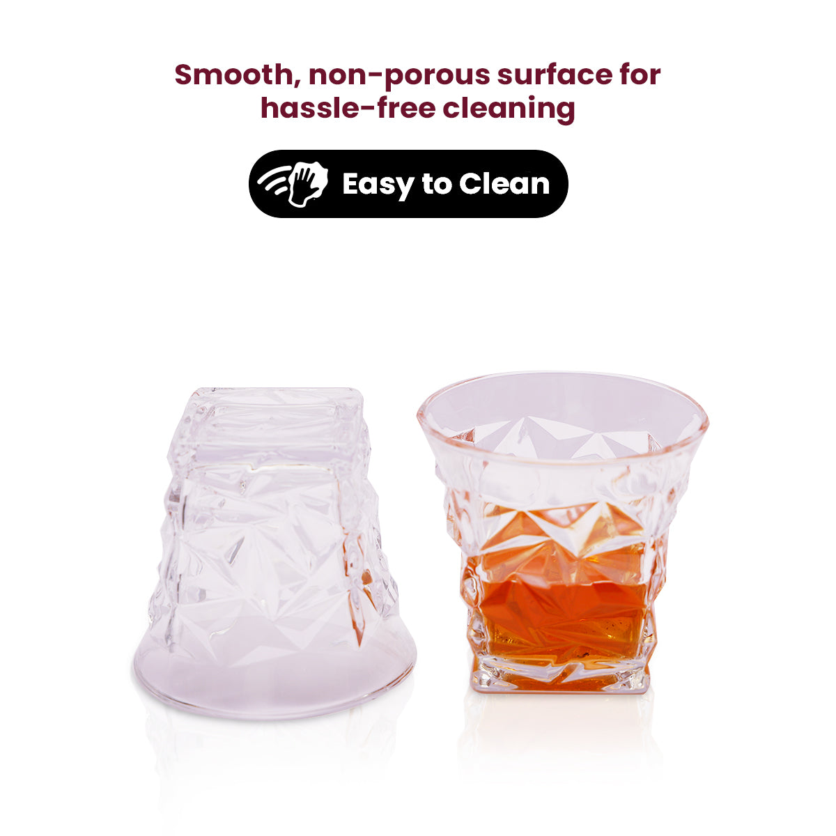Faceted Crystal Glass Tumbler – Elevate Every Sip with a Touch of Elegance