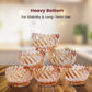Golden Spiral Glass Dessert Bowl – Elegant Swirl Design for Modern Homes