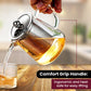 DELI KETTLE GPF 74-2 – Premium Glass Teapot with Stainless Steel Infuser & Lid