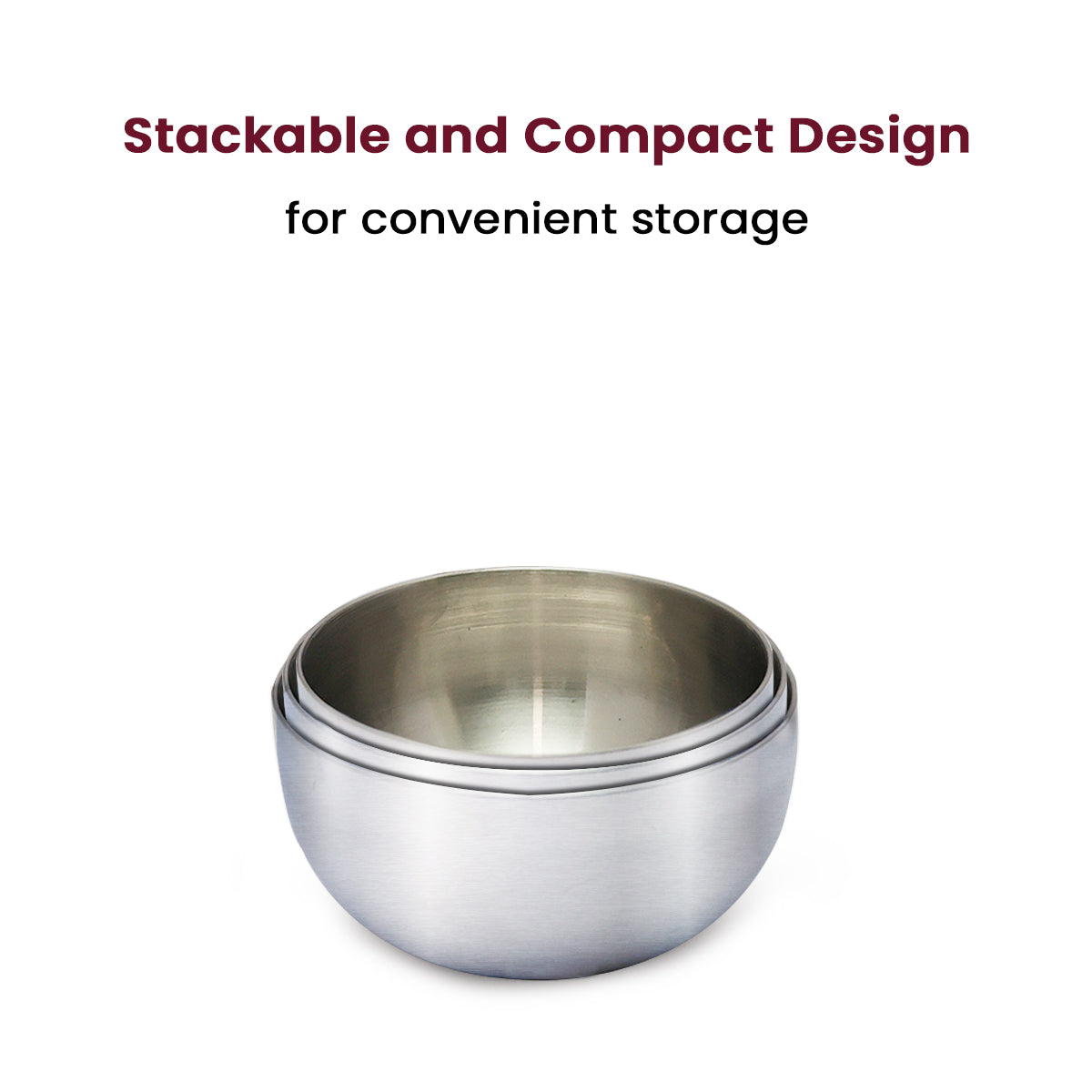 Stainless Steel Katori Bowl – Food-Grade, Rust-Free Bowl for Curries, Snacks & Desserts