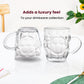 Premium Clear Glass Juice Tumbler – 10cm Large Drinking Glass for Juices, Shakes & Beverages