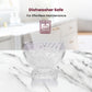 Elegant Crystal-Style Glass Dessert Fabiola Bowl (6pc Set)