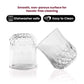 Diamond-Cut Curved Glass (Set of 6) – Where Art Meets Everyday Elegance