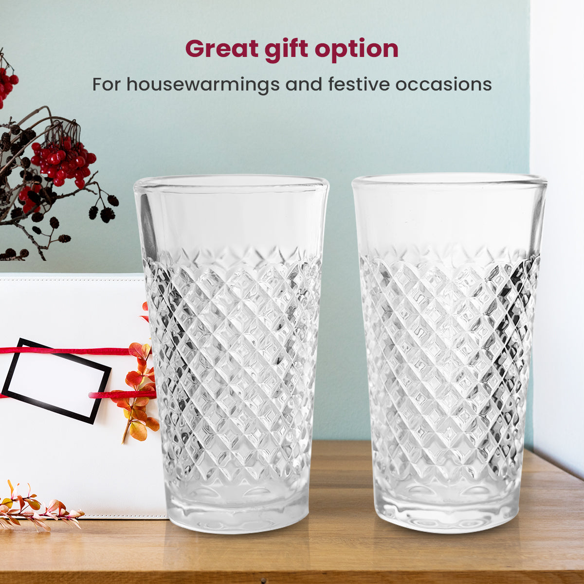 Diamond-Cut Glass Vivendi - Elevate Your Table with Hand-Cut Crystal Brilliance