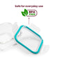 Square Glass Storage Container with Airtight Lid