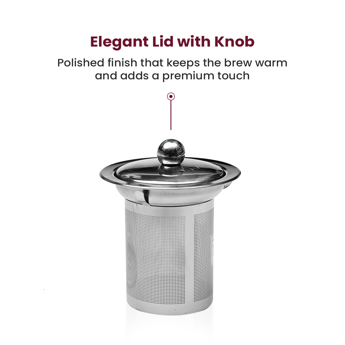 Hoyya Premium Glass Kettle with Stainless Steel Infuser – Elegant Tea Pot for Loose Leaf Brewing