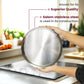 Stainless Steel Plate - Premium Quality Round Plate for Everyday Use - Durable, Rust-Free & Easy to Clean